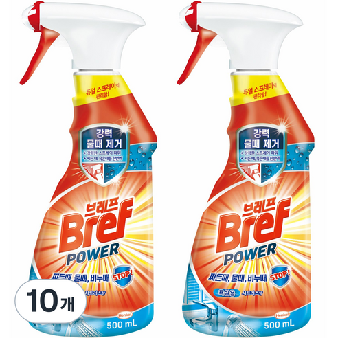 브레프 파워 욕실 세정제, 500ml, 10개