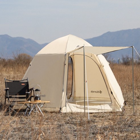 카르닉 플라이형 육각 돔텐트 대형, 아이보리, 4인용