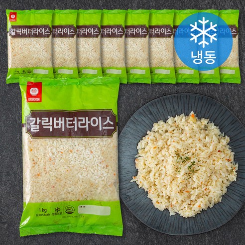 천일식품 갈릭버터라이스 (냉동), 1kg, 10개