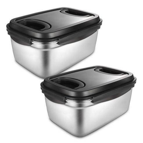 까사베니 연마제 없는 스텐인레스 푸드서버, 9.5L, 2개