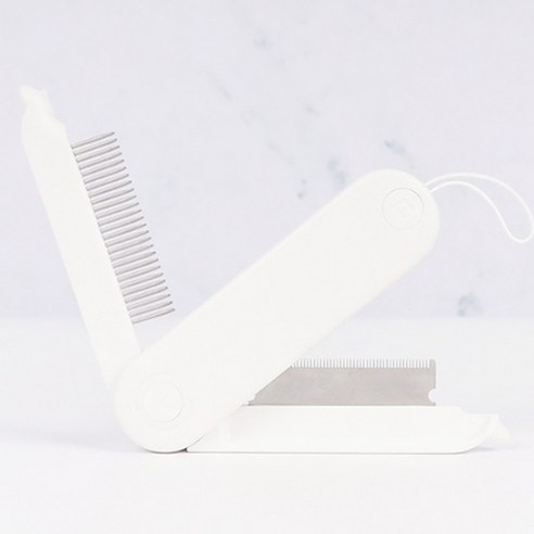 파스텔펫 반려동물 파스텔 콤보 털갈이 빗 3.6 x 14 cm, 화이트, 1개