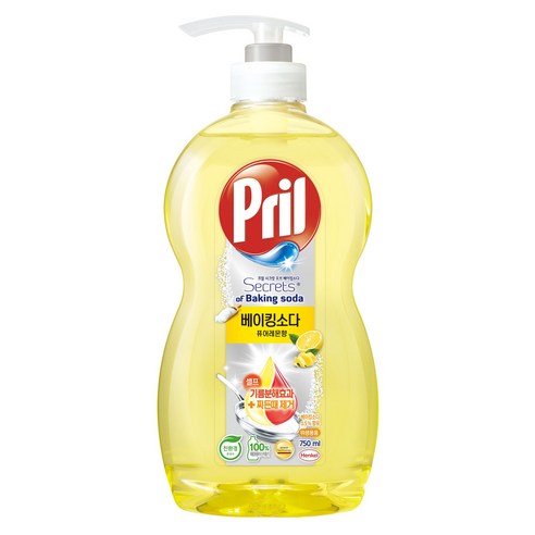 프릴 시크릿 오브 베이킹소다 주방세제 퓨어레몬 향, 750ml, 1개
