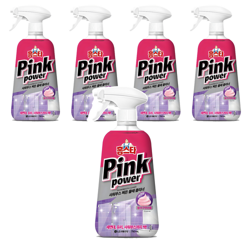 홈스타 핑크파워 샤워부스 찌든 물때 클리너, 750ml, 5개