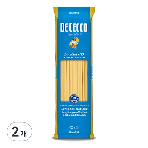 데체코 부카티니 파스타면, 500g, 2개
