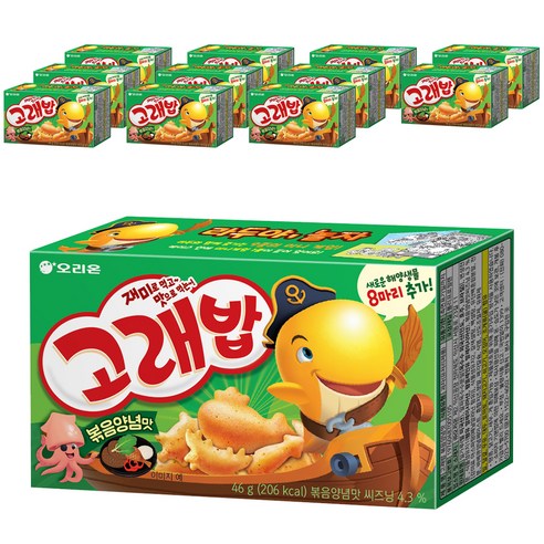 고래밥 볶음양념맛, 46g, 12개