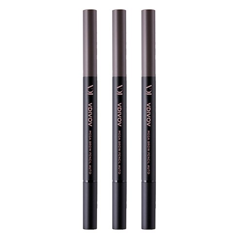 비디보브 메가 브로우 펜슬 오토 0.35g, 5호 그레이 브라운, 3개