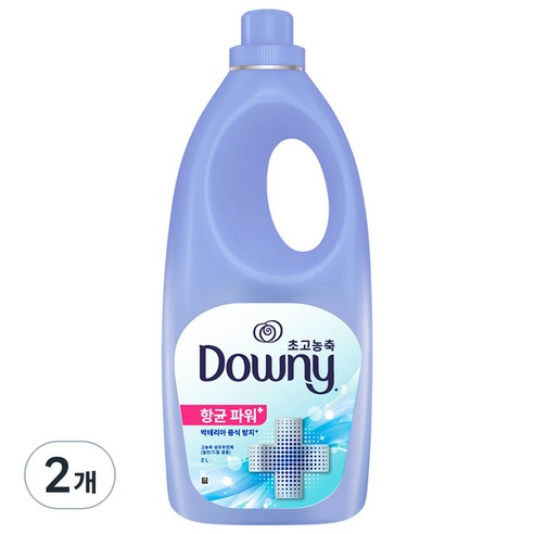 다우니 엑스퍼트 파워 플러스 초고농축 섬유유연제 시트러스 꽃 향 본품, 2L, 2개