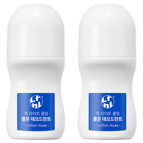 라이프홀릭 퀵 라이트 쿨링 롤온 데오드란트, 50ml, 2개