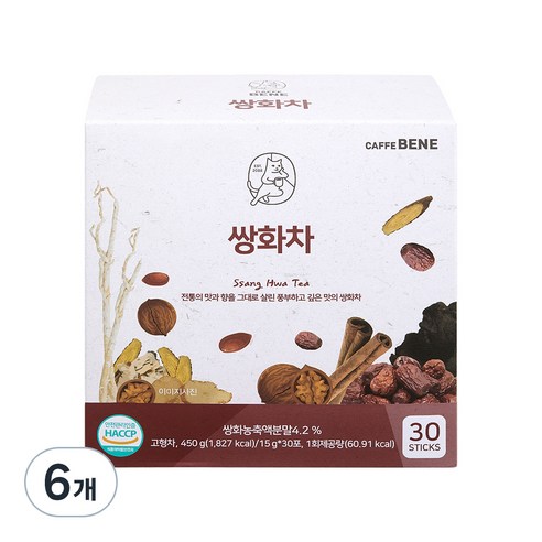 카페베네 쌍화차, 15g, 30개입, 6개