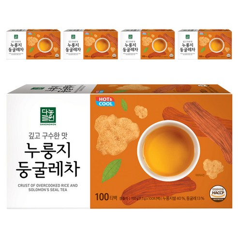 다농원 누룽지 둥굴레차, 1.5g, 100개입, 5개