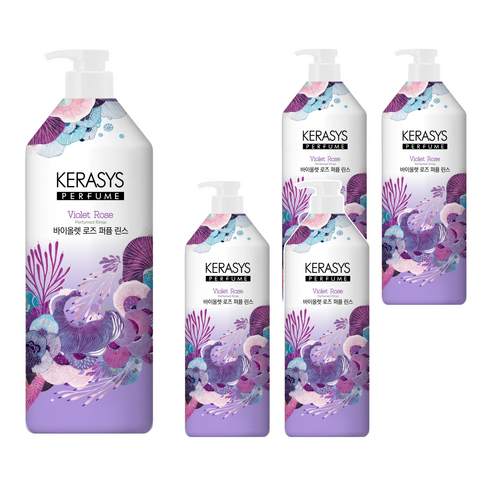 케라시스 바이올렛 로즈 퍼퓸 린스, 1L, 5개