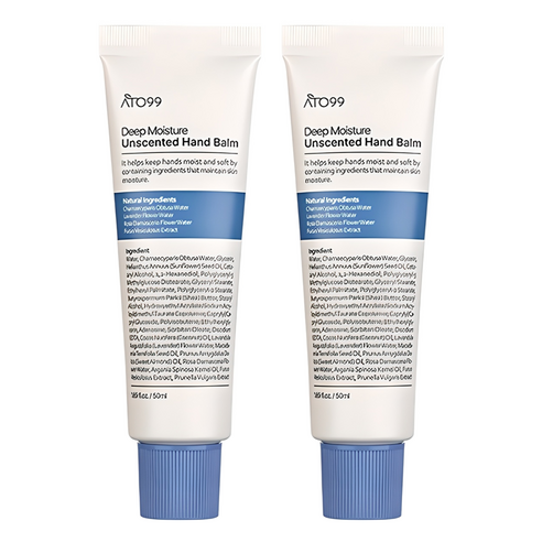 아토99 고보습 핸드 밤 무향, 50ml, 2개