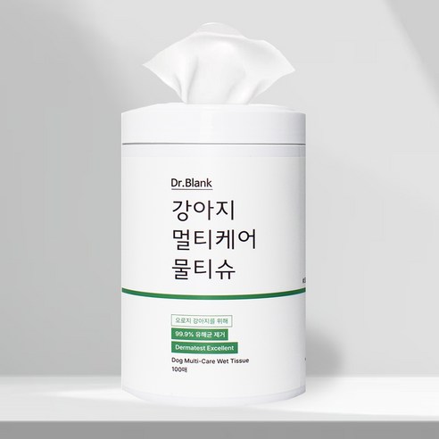 닥터블랭크 강아지 멀티케어 산책 물티슈 원통형, 100매입 1개 닥터블랭크 강아지 멀티케어 산책 물티슈 원통형, 100매입 1개