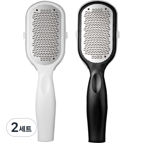 신신살롱 묵은 각질을 시원하게 각질제거기 블랙 + 화이트 세트, 2개입, 2세트