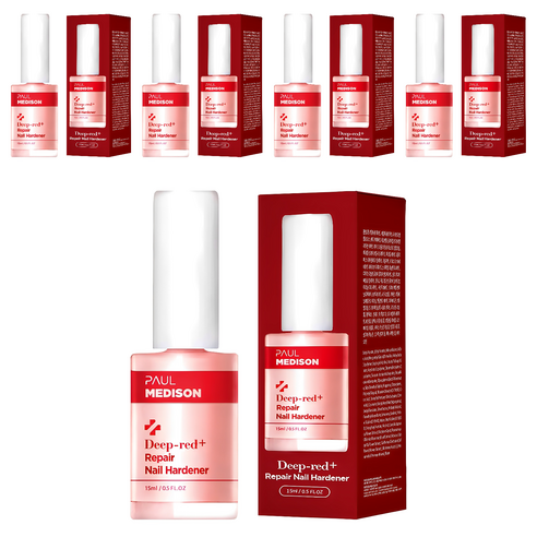 폴메디슨 딥레드 리페어 손톱영양제 + 미니 사용설명서, 15ml, 5개