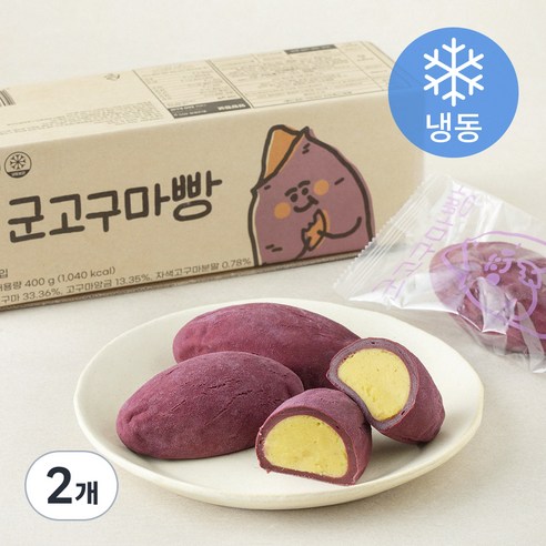 군고구마빵 (냉동), 100g, 4개입, 2개