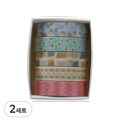 꼬까 다꾸 마스킹 테이프 5개입, 01, 2세트