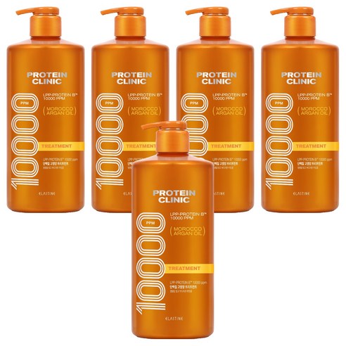 엘라스틴 프로틴 클리닉 10000 고영양 단백질 트리트먼트, 1L, 5개