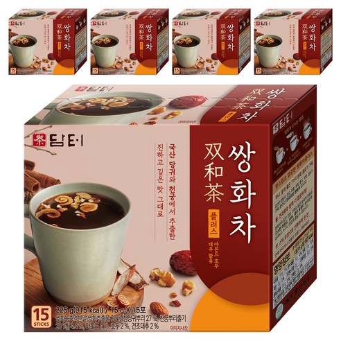 담터 쌍화차 플러스, 15g, 15개입, 5개