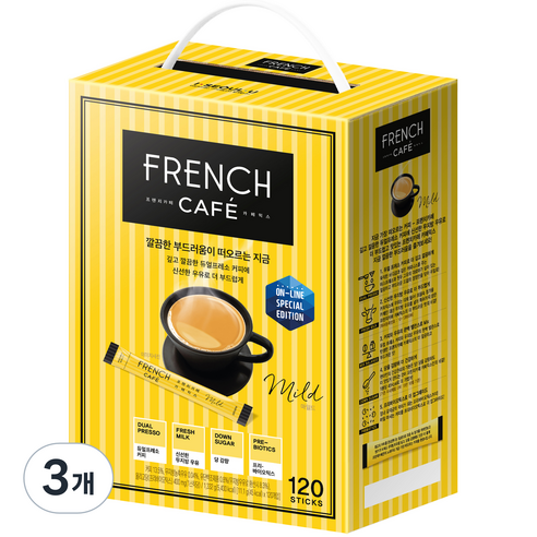 프렌치카페 카페믹스 11.1g, 120개입, 3개