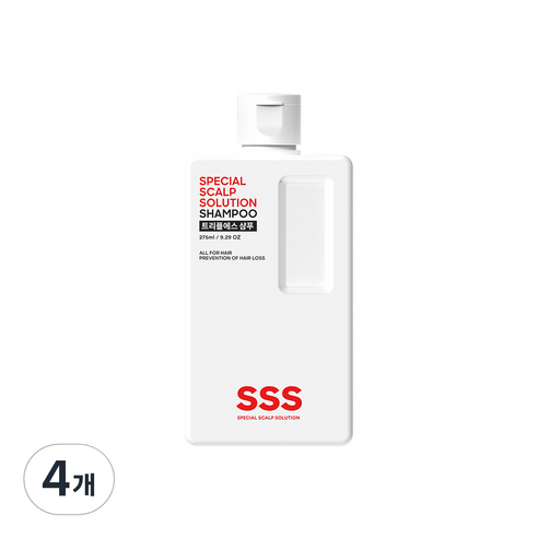 트리플에스 약산성 탈모샴푸, 275ml, 4개