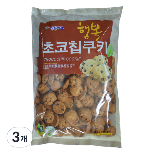 신흥 행복 초코칩쿠키, 1kg, 3개