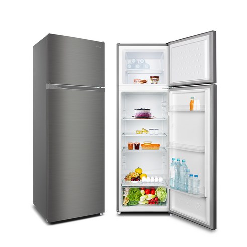 세련되고 대용량이며 지속적인 신선도를 제공하는 더함 히든 핸들 2도어 일반형 냉장고