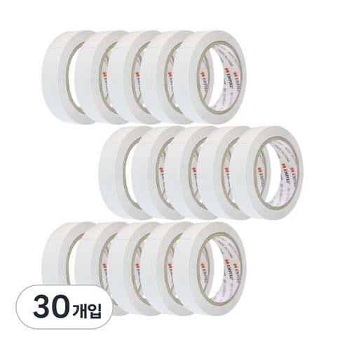 엠파이어 양면테이프 24mm x 20m, 화이트 반투명, 30개입