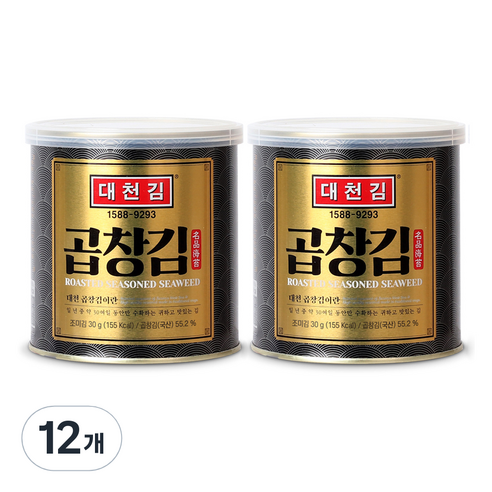 대천김 곱창김 C702, 30g, 12개