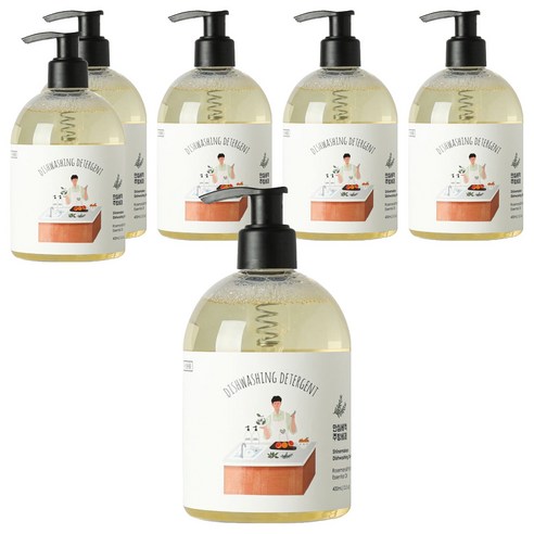 샤인메이커스 로즈마리 & 패출리 1종 안심세척 주방세제, 400ml, 6개