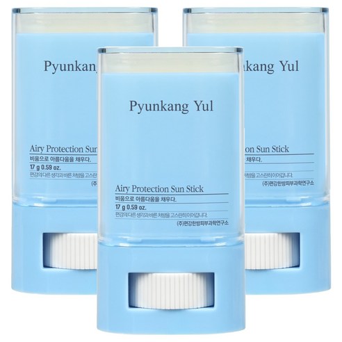 편강율 에어리 프로텍션 선스틱 SPF50+ PA++++, 17g, 3개