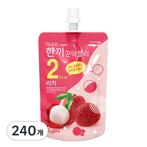 더존건강 더 조은 한끼곤약젤리 리치, 150g, 240개