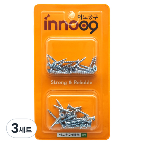 이노공구 목재용 백색 코스나사 2종 x 20p 세트 NIT300, 3세트