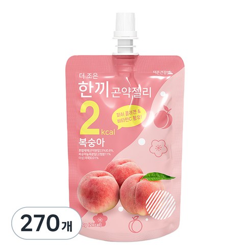 더존건강 더 조은 한끼곤약젤리 복숭아, 270개