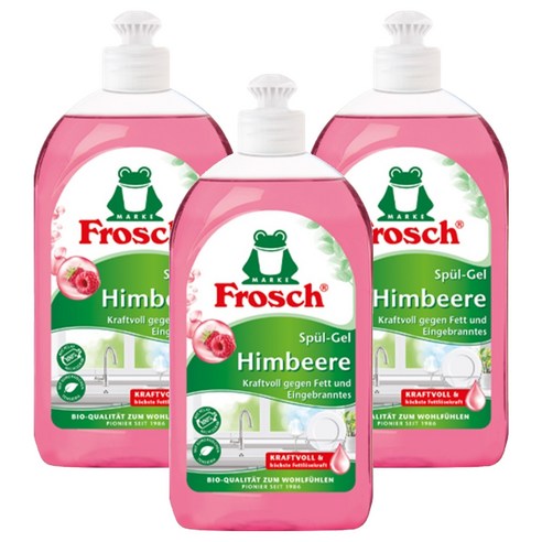 프로쉬 독일 주방세제 라즈베리, 500ml, 3개