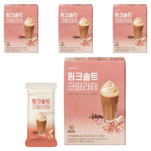 핸드립 핑크솔트 크림라떼, 20g, 10개입, 4개