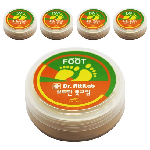 닥터아띠랩 보드란 풋크림 원형, 100g, 5개