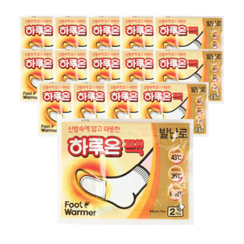 하루온팩 발난로 붙이는 타입 핫팩 10p, 15개