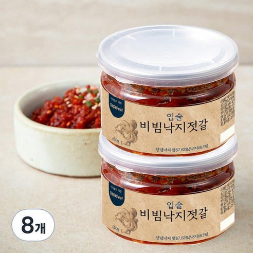 입술젓갈 비빔 낙지젓, 150g, 8개