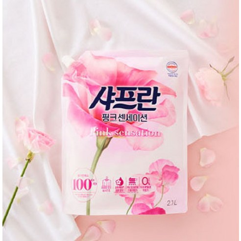 쾌적함과 섬세함을 더하는 샤프란 핑크 센세이션 섬유유연제