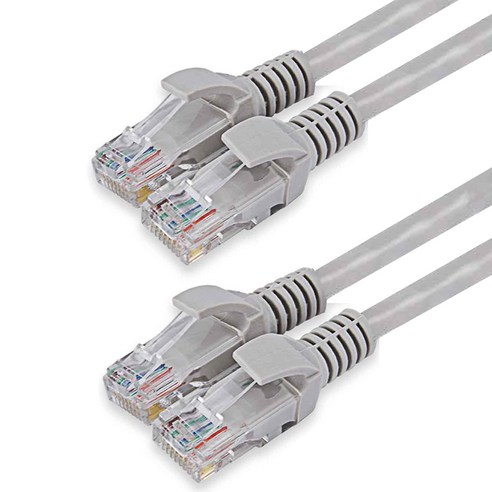 칼론 CAT6E 3m 랜선 랜케이블, 그레이, 2개