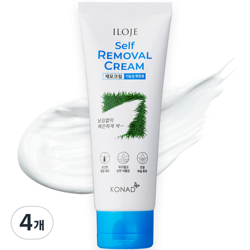 아이로제 셀프 제모 크림, 100ml, 4개