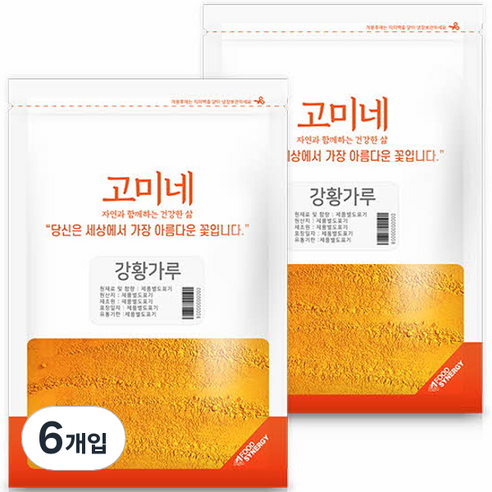 고미네 강황가루, 300g, 6개입