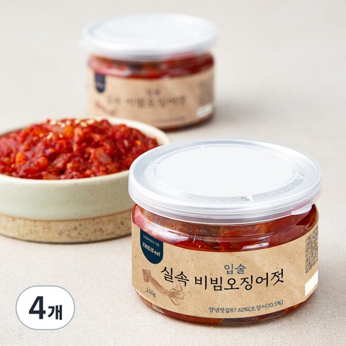입술 실속 비빔오징어젓, 150g, 4개