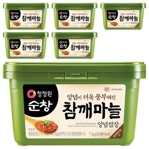 청정원순창 참깨마늘 양념쌈장, 6개, 1kg