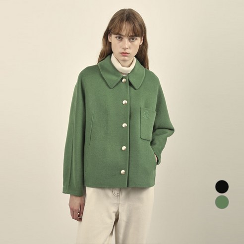 올리비아로렌 여성용 스탠카라형 핸드메이드자켓 VOCFU4W9331