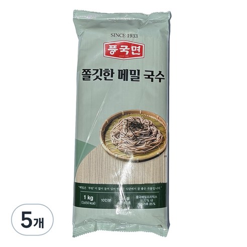 풍국면 쫄깃한 메밀국수, 1kg, 5개