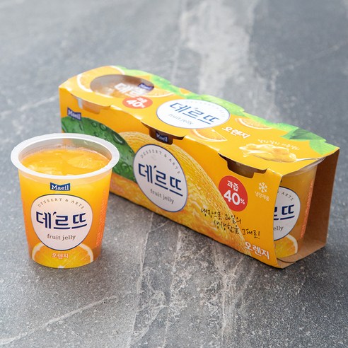 매일유업 데르뜨 오렌지 젤리, 130g, 3개입, 1개