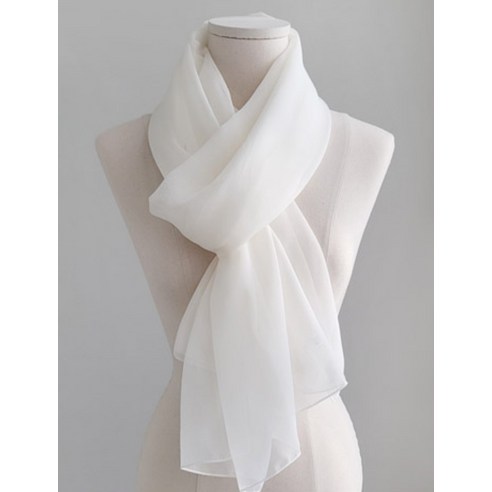섬세한 아름다움으로 일상을 물들이는 바비수 리사 쉬폰 롱 프리미엄 스카프