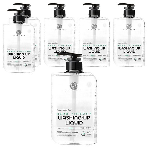 아이너바움 아기 주방세제 액상형 무향, 700ml, 6개